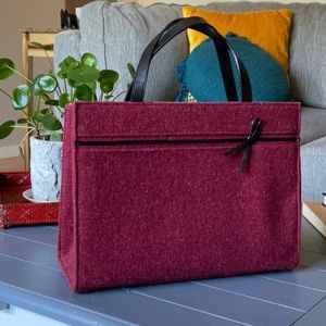 Vintage Kate Spade Wool Maroon Purse